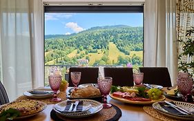 Elegance Szczyrk apartament z widokiem na Skrzyczne i kominkiem